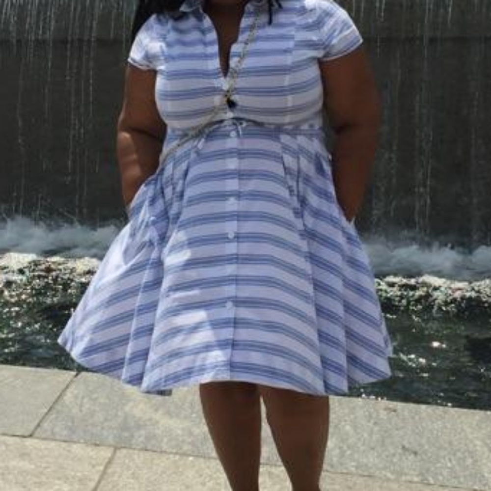 Pleated Shirt dress